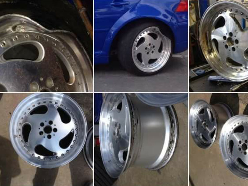 alloy wheel damaged